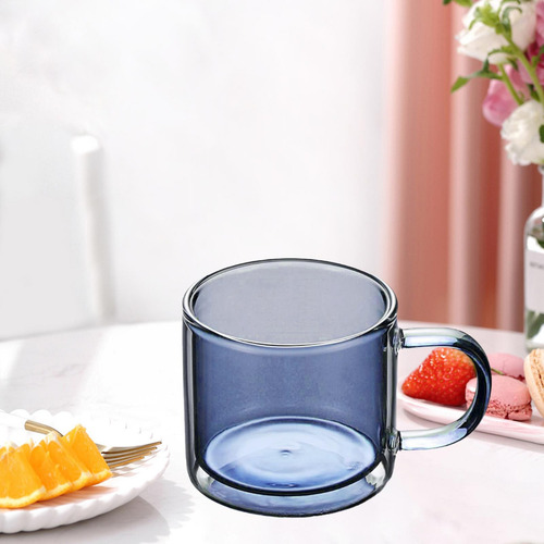 Jja 2 Taza De Vidrio De Doble Capa Para Evitar Escaldaduras