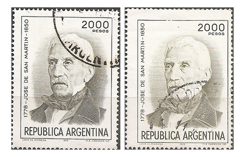 Argentina San Martín 1151 A+b Gj 1796 A+b Escaso *