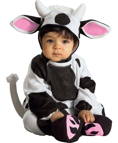Disfraz Para Bebé Vaca Talla 0-6 Meses Halloween  