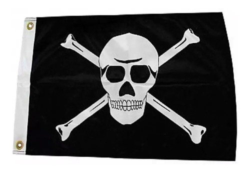 Bandeira Náutica Pirata 22 X 33 Cm P/ Mastro De Embarcações