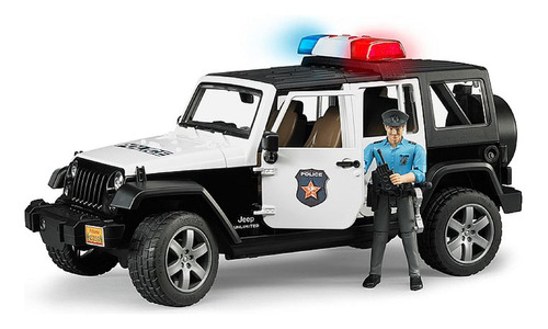 Carro De Juguete Jeep De Policia Con Agente De Policia Vrn