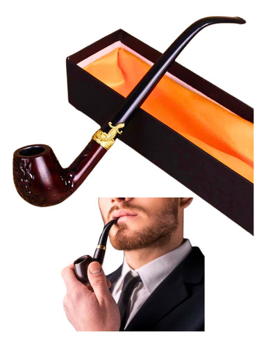 Pipa Clásica Para Tabaco De Madera Resina Resistente
