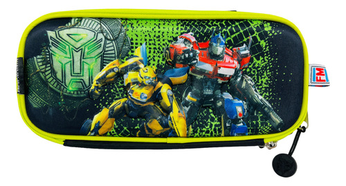 Lapicera Transformers Bumblebee, Optimus Prime, Primaria Fm Color Negro