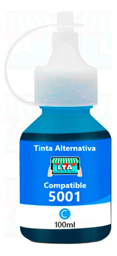 Botella Tinta Cian Alternativa Compatible Para Dcp-t420w