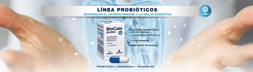 Imagen 3 de 8 de Biocass L R Protec Probioticos X 30 Capsulas Sistema Inmune