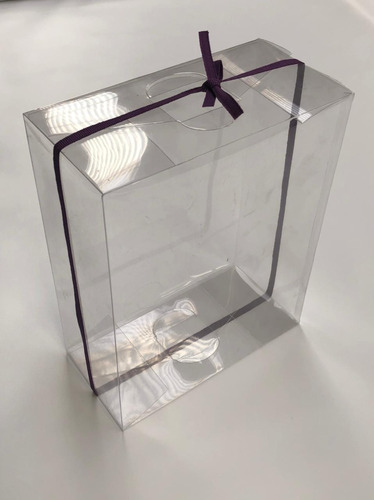 Caja De Acetato Pvc Transparente, 21x14x7cm X20u /900-116
