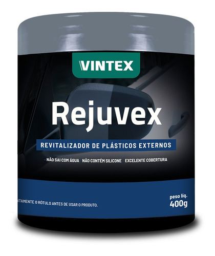 Imagem 1 de 2 de Rejuvex 400g Vintex - Revitalizador De Plásticos Externos