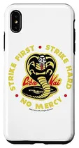 Comprar Funda Para iPhone XS Max Cobra Kai Strike First Cobra Log-02