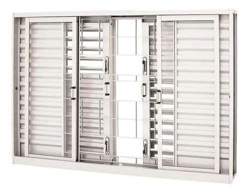 Janela Multiflex Grade Quad Aço 120x200 Pratika Sasazaki Lc