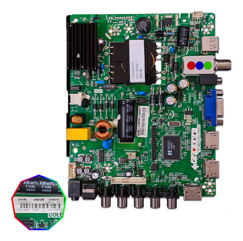 Mainboard Hisense 32h3b2/ Lhd32d50us/ Tp.ms3393.pb851- Nueva