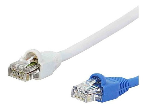 Cable De Red Patchcord Cat5e 2,13m Blanco Dracma