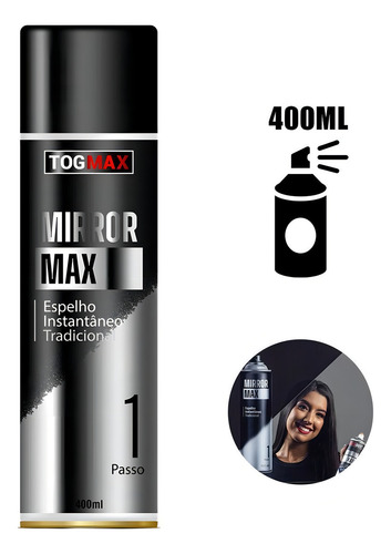 Efeito Espelho Spray Instantaneo Vidro Mirror Max Fase 1