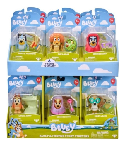 Bluey Bingo Pack Figura Accesorio Surtido Original Juguete 