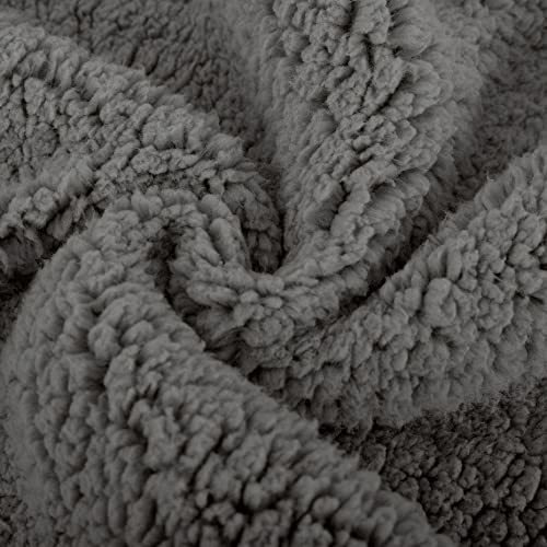 Funda De Almohada Ultra Suave Con Cierre Color Gris Oscuro