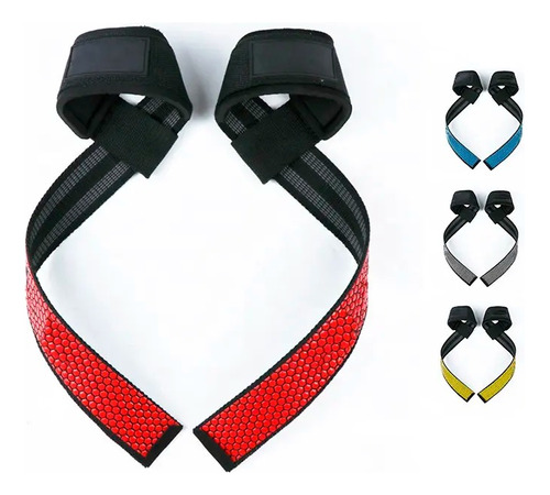 Par Correas Soporte Straps Levantamiento Pesas Gym Gimnasio