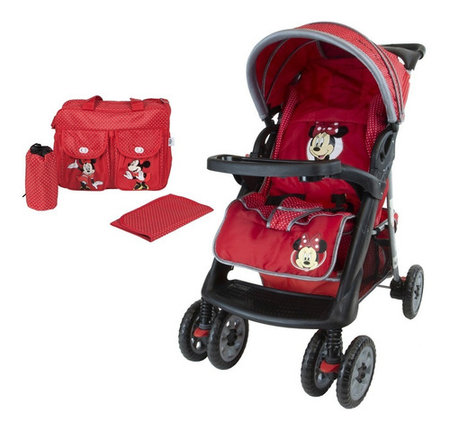 Cochecito Bebe Travel System Con Bolso Maternal Disney 