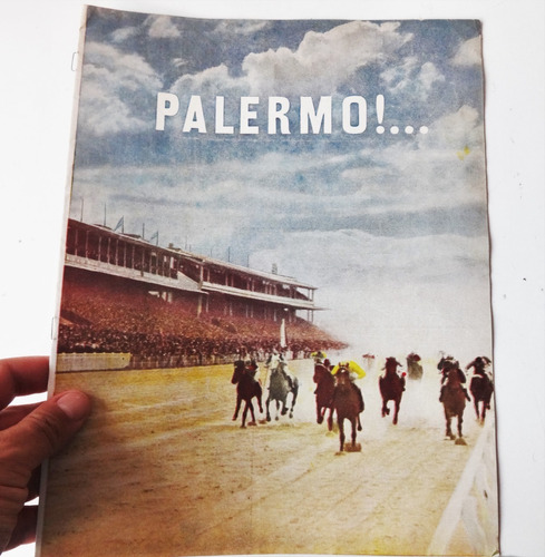 Publicidad Hipodromo Palermo Turf Antiguo 1950 Caballo