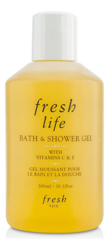 Gel De Baño Y Ducha Fresh Life Con Vitaminas C Y E, 10 Oz (3
