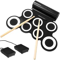 Comprar Batería Electrónica Musical Portatil Recargable Con Pedales