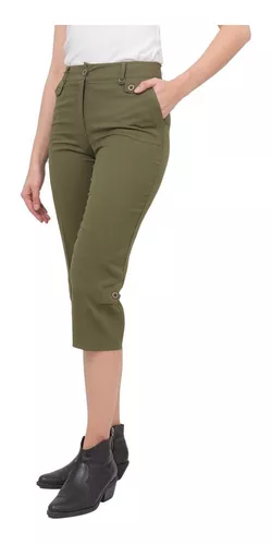 Pantalón Capri Clásico De Vestir Mujer Talles Grandes