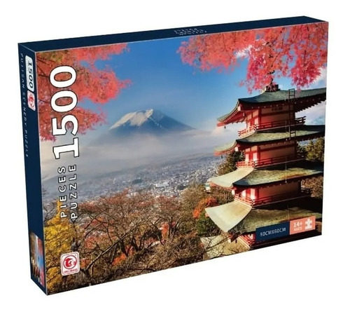 Imagen 1 de 5 de Puzzle 1500 Pzas Rompecabezas Cuadro Japon Monte Fujisan Ed