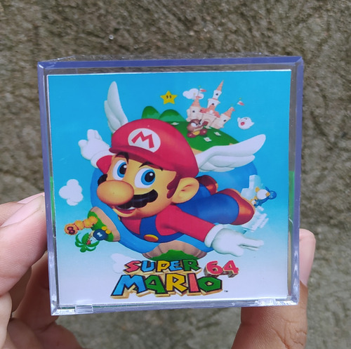 Mini Cubo Diorama Caixa (super Mario 64)