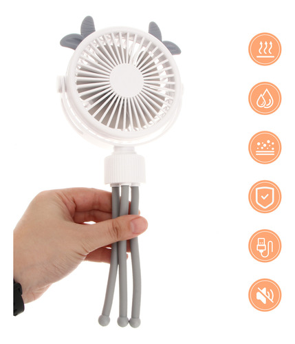 Ventilador De Cochecito Portátil Personal Para Asiento De Co