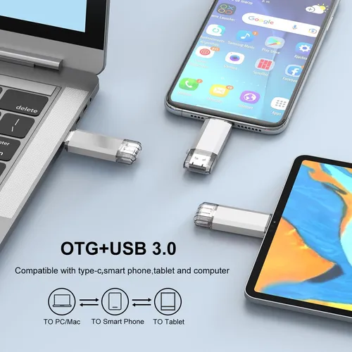 Unidad Flash Usb C Raoyi De 128 Gb, Usb 3.0 Tipo C Dual 2 En