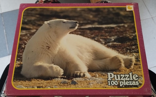 Rompecabezas Puzzle De 100 Piezas Marca Yuyu Oso Polar