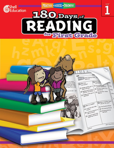 180 Days Of Reading For 1st Grade, First Grad, De No Aplica. Editorial Shell Education; Edición: 1 1 De Enero De 2, Tapa Dura En Inglés