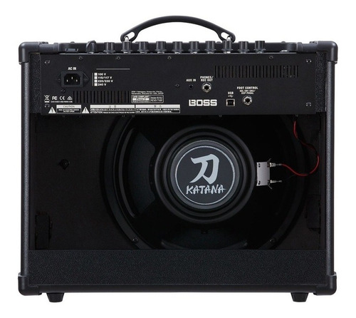 Amplificador Boss Katana 50 MkII Valvular para guitarra de 50W color negro 220V - 230V