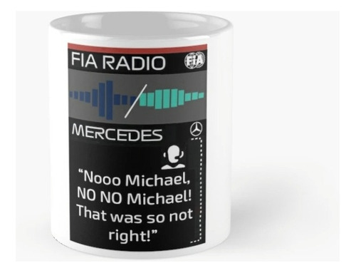 Taza Toto Wolff Angry Team Radio Abu Dabi 2021 Calidad Premi