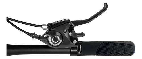 Manoplas Bike Mtb Mod 02 135mm Antiderrapante Ergonômico Tsw Cor Preto