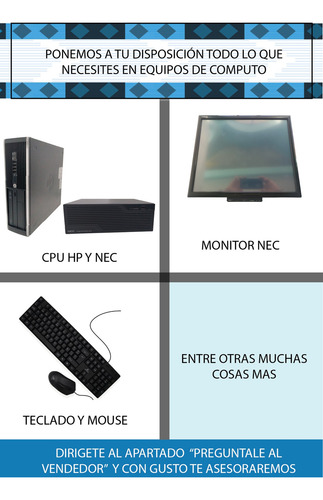 Oferta Cpu Para Escritorio Nec G7 Core I3 Con 8gb Ram (Reacondicionado)