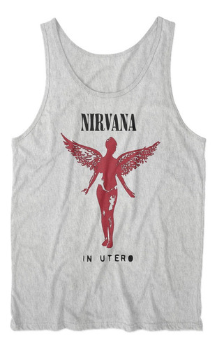 Musculosa Nirvana In Utero Diseño Gris