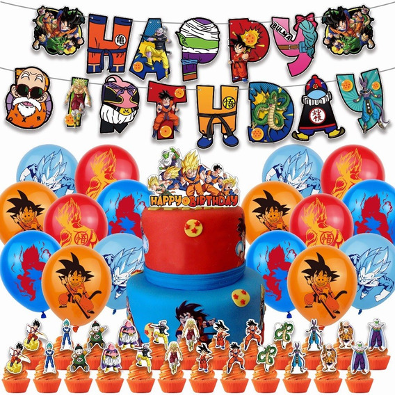 Globos De Cumpleaños Decoración Dragon Ball Goku Kit Fiesta | Meses sin  intereses