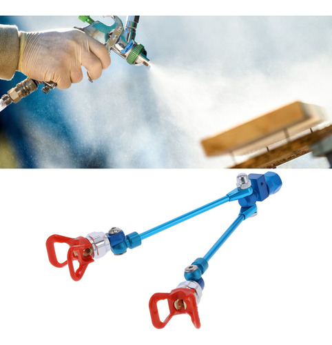 Pistola Pulverizadora De Pintura Sin Aire Con Doble Boquilla