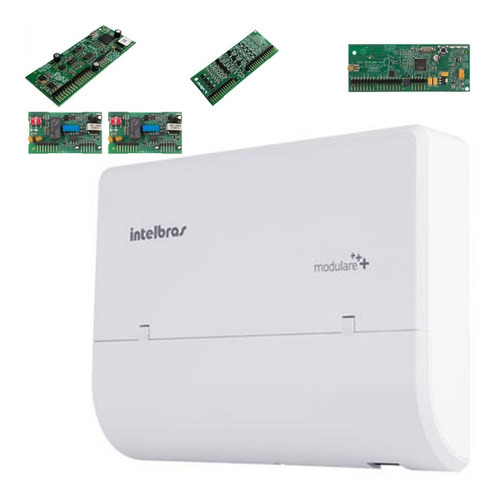 Kit Microcentral Modulare Mais 4x8 Com Disa Dect Intelbras