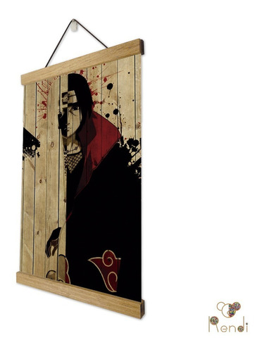 Itachi Poster Lienzo Ilustración Canvas Naruto 40x60 Cm