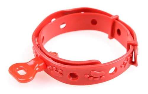 Collar Anti Pulgas Para Perro Y Gato - Color Rojo 