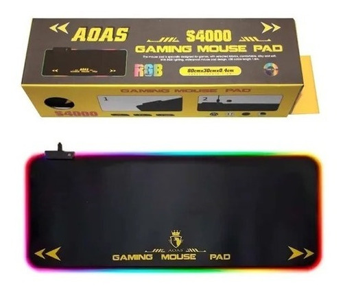 Gaming Mouse Pad Gamer Rgb Led Antideslizante S4000