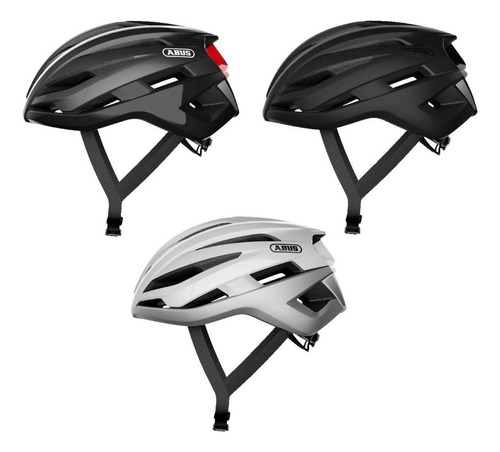 Capacete Abus Stormchaser Inmold Ciclismo Cor Preto Fosco Tamanho L (58-62cm)