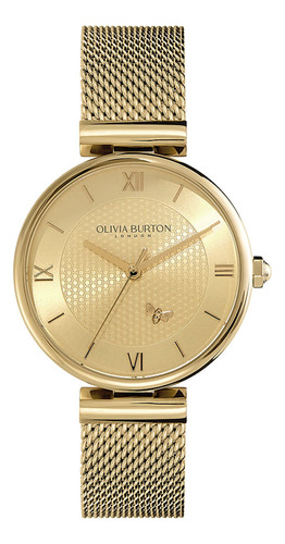 Relógio Olivia Burton Feminino Aço Dourado 24000096