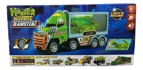 Camion Monster Moverz Cocodrilo Luces Y Sonido Teamsterz