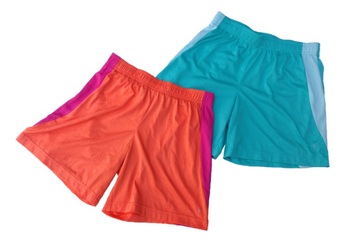 Dúo De Short Deportivos Para Niña 10/12t Danskin Now Poliést