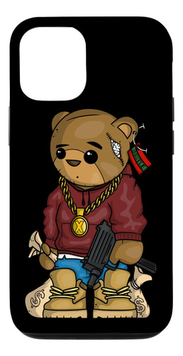 iPhone 12/12 Pro Hip Hop Teddy Bear Con Pi B08n6f8s8z_300324