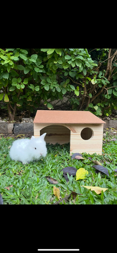 Casa/casita D Madera Chica Para Conejos, Cobis, Chinchillas