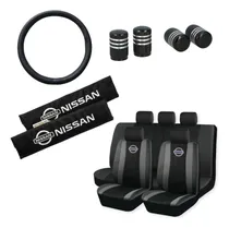 Comprar Funda Tela Y Ecocuero Nissan + C. Volante Y Cinto + Tapas