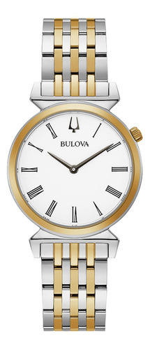 Reloj Bulova Regatta Slim 98l264 Steel para mujer