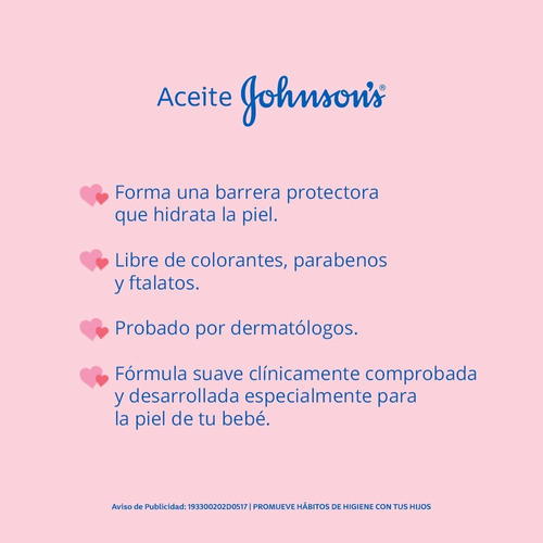 Aceite Para Bebé Johnson's Original 200 Ml